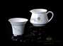 Набор посуды для чайной церемонии  # 21195 фарфор чайник - 200 мл гундаобэй - 180 мл сито 6 пиал по 50 мл
